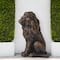 Glitzhome® 20.5" Guardian Sitting Lion Statue Set